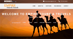 Desktop Screenshot of empiretourstravels.com